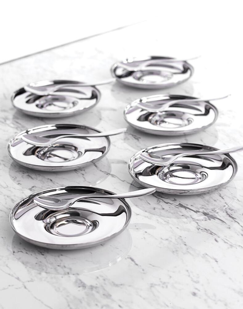 Hisar Aqua 12 Parça Çelik Çay Tabağı Seti - Hisar