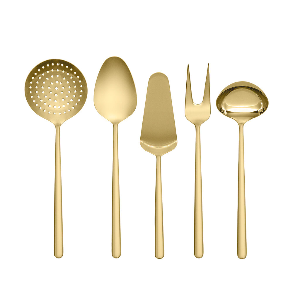 Hisar Bahama 5 Parça Servis Seti Titanyum Gold - 1