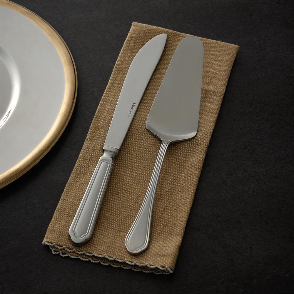 Hisar Floransa 2 Parça Çelik Pasta Servis Seti - 1