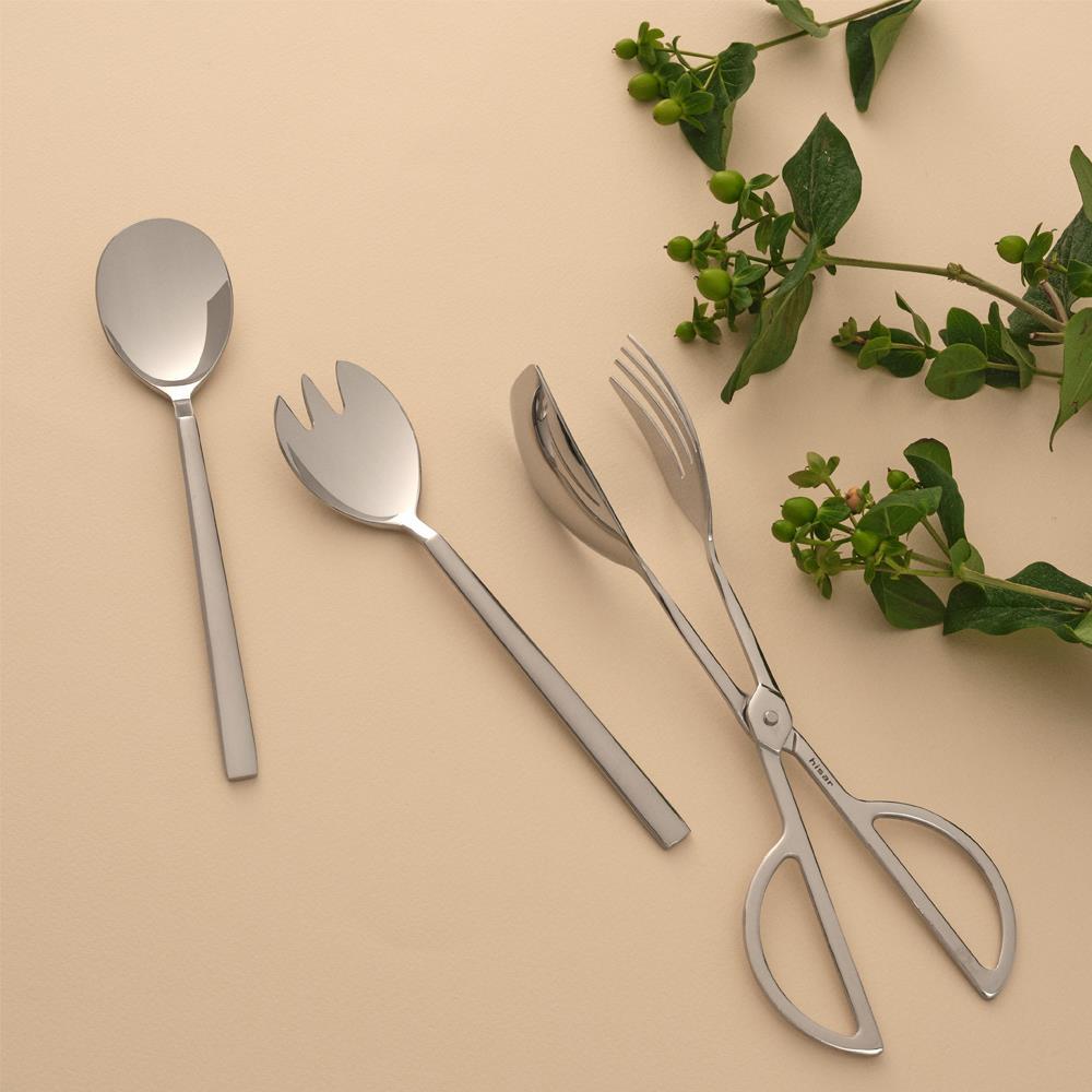 Hisar Milano 3 Parça Çelik Salata Servis Seti - Hisar