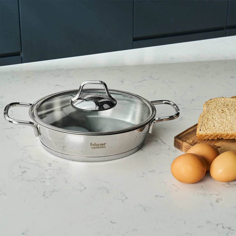 Hisar Optima Bergama İndüksiyon Tabanlı Çelik Sahan16 Cm - Hisar