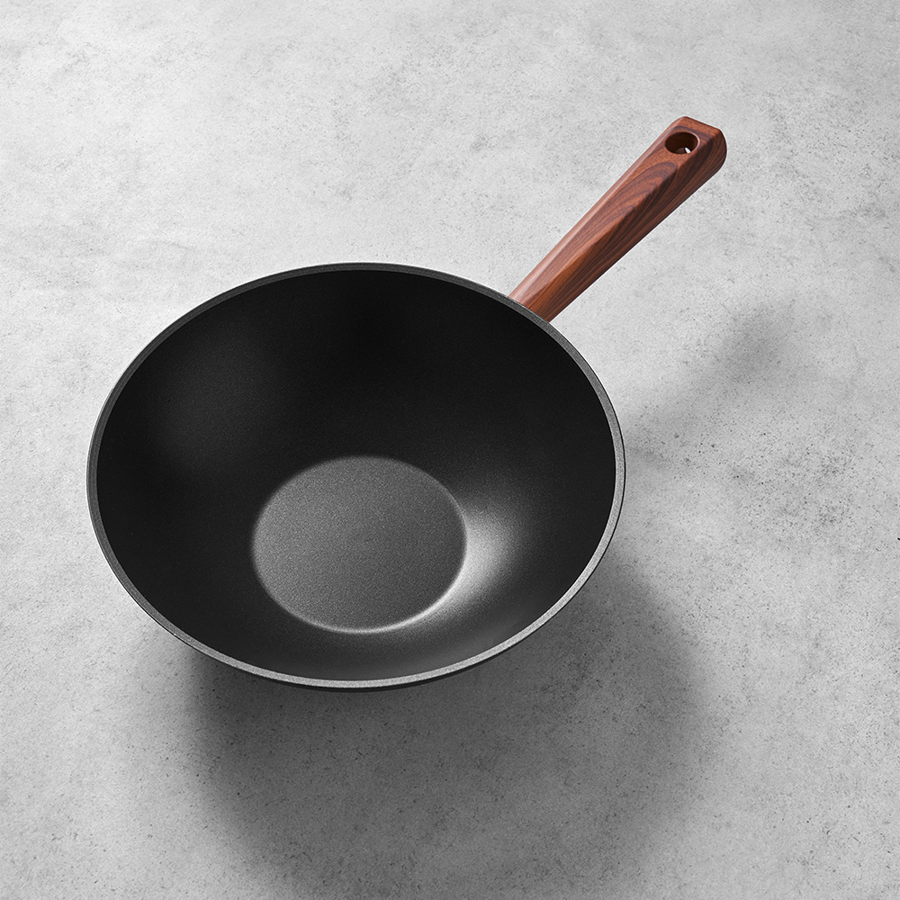 Hisar Oslo Granit Wok Tava 28 Cm Ahşap - Hisar