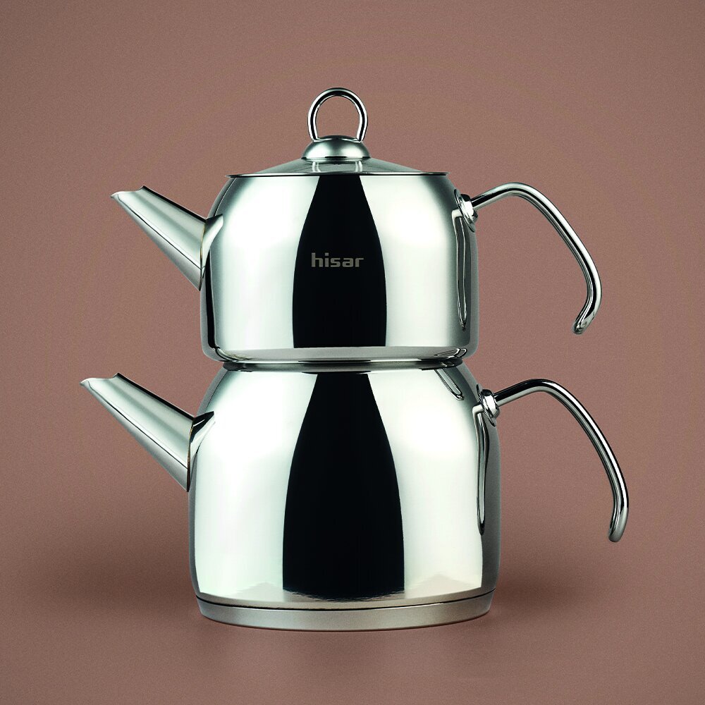 Hisar Satürn Mini Çelik Çaydanlık Cam Kapak - 2