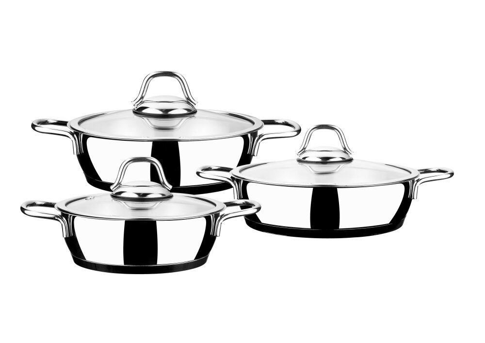 Hisar Teos 6 Parça Çelik Sahan Seti - Hisar